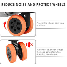 Silicone Suitcase Wheel Covers – Noise Reduction & Protection (4 Pc Set) the24kgal