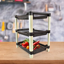 Apex Big Multi use Plastic Storage Rack – 3-Tier (1 Pc) the24kgal
