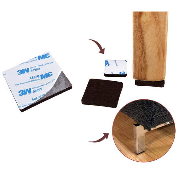 Furniture Pad Square Felt Pads Floor Protector Pad For Home & All Furniture Use the24kgal