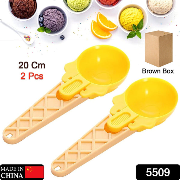 2-Piece Plastic Ice Cream & Watermelon Scooper with Trigger Dipper the24kgal