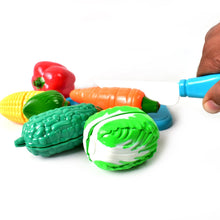 Realistic slice-able fruits and vegetables cut in 2 part play toy set the24kgal