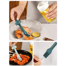 2 in 1 Glass Oil dispenser jar / Bottle with brush (1 Set) the24kgal