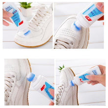 White Shoe Brightener with Removal of Dirt and Whitening Function White Shoes Cleaner with Brush Head for Dirty Shoe Polish Natural Waxes (75 ML) the24kgal