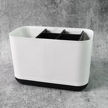 6 Compartment Multi Purpose Organizer Toothbrush Holder Stand Plastic Caddy (1 Pc) the24kgal