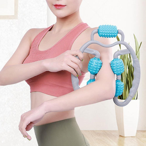 Muscle Massage Roller for Leg Soreness & Relaxation (5 Wheels, 1 Pc) the24kgal