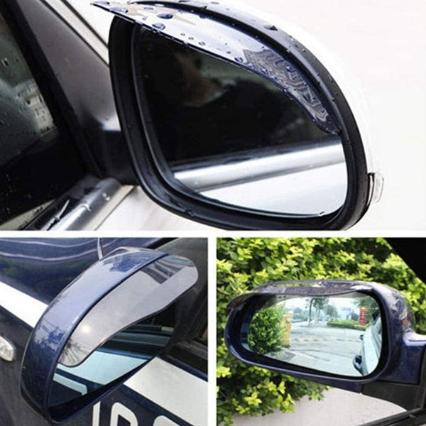 1 Pair Mirror Rain Protector Car Rearview Mirror Rain Blades Car Back Mirror Eyebrow Rain Cover Car Rearview Mirror Eyebrow Covers Flexible Protection Rainproof Decoration Accessories (2 Pcs set) the24kgal