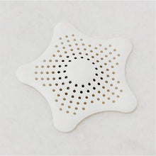 White Silicone Star Shaped Sink Filter Bathroom Hair Catcher Drain Strainers for Basin the24kgal