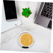USB Warm Coaster Heated Coffee Mug Portable Office Desk Portable Cup, Heater Coffee Mug Warmer Electric Cup Warmer (1 Pc) the24kgal