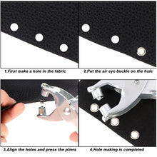 Grommet Setting Tool with 25 PCS Gold Eyelets Grommets Steel Hole Punch Setter Kit for Leather, Canvas, All Fabrics Men and Women Clothes, Shoes, Belts, Crafts the24kgal
