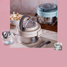 Ganesh Tiara 400ml Stainless Steel Insulated Lunch Box with Leakproof Lid & Folding Spoon the24kgal