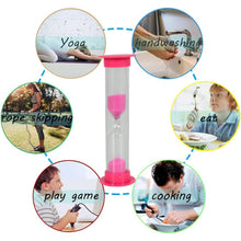 Plastic Hourglass Sand Timer Set – 3-Min Sand Clock for Kitchen, Office, School & Kids (5 Pc) the24kgal