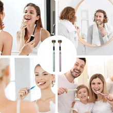 3 Sided Toothbrush, Soft Bristle Toothbrush (2 Pc Set) the24kgal