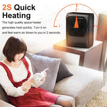 Room Heater 220V Brown Box Heater with Plug for Office & Bedroom Use the24kgal