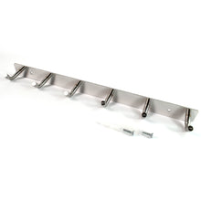 Stainless Steel Wall Mounted Coat 6 Hook Rack (32x3 / 1Pc) the24kgal