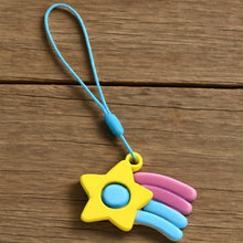 Stress Relief Silicone Push Fidget Toy Keychain for Kids (1 Pc) the24kgal
