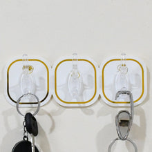 TRANSPARENT ADHESIVE WALL HOOK (6 PCS SET) the24kgal