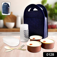 Steel Lunch Box Set (4 pcs, Black) the24kgal