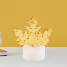 Decorative LED Gold Metal Leaf Diya Lamp (1 Pc) the24kgal