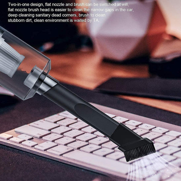 2 in 1 Wireless Vacuum Cleaner – 120W Handheld USB Rechargeable for Home & Car (1 Pc) the24kgal