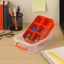 3-Layer Multi-Purpose Transparent Plastic Storage Carry Box with Handle the24kgal