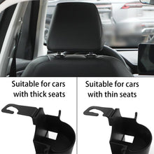Car Headrest Backseat Organizer, 3 in 1 Automotive Cell Phone Drink cupholder Adapter with Headrest Hooks for Kids and Adults, Multifunctional Storage for Car Travel Accessories the24kgal