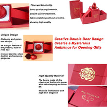 Christmas Gifts for Women Rose Ring Box Jewellery Box Eternal Rose Necklaces Box Wedding Valentine's Day the24kgal