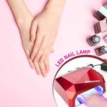 36W LED Nail Dryer, Curing Nail Polish UV Gel Diamond Shaped Nail Dryers (1 Pc) the24kgal