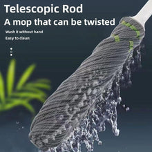 Squeeze Twist Mop Self Wringing Mop, Stainless Steel Handle (1 Pc) the24kgal