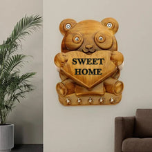 Cute Plastic Panda Key Holder, Wall Key Rack with 5 Hooks (1 Pc) the24kgal
