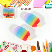 Jelly Popsicle Erasers – Cute & Fancy Mini Erasers for Kids (2 Pc Set, Mix Design) the24kgal