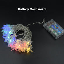 28 LED / Star 3.9 Meter Star Shape Led Light Battery Operated with Flashing Modes for Home Decoration, Kids Room, Waterproof Diwali & Wedding LED Christmas Light Indoor and Outdoor Light ,Festival Decoration (Multicolor Battery Not Included 3.9Mtr) the24kgal
