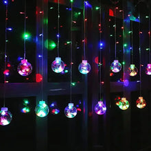 12  Wish Balls Window Curtain String Lights with 8 Flashing Modes Decoration for Home Decoration, Diwali & Wedding LED Christmas Light Indoor and Outdoor Light ,Festival Decoration (Plastic, Multi Color) the24kgal