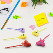 Cute Cartoon Shape & Heart Design Facy Writting Pen Attached Rattle | Ball Pen Smooth Writing For Wedding , Events & Multiuse Pen  Best Pen l Use for Kids (12 Pcs Set Mix Design & Color) the24kgal