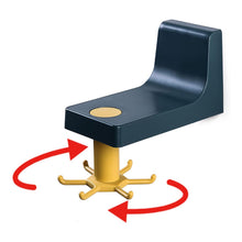 360 Degree Rotating Self Adhesive Plastic Wall Hook Hanger; Multifunctional Hanger with 6 Heavy Duty Claw Hooks the24kgal