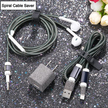 Metallic Cable Protector for Cords & Headphones (Spiral Wrap) the24kgal