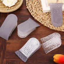 2 Pairs Heel Lift Inserts Height Increase Insole Invisible Heightening Insole Sillicone 3-Layer Heel Support Insoles Height-Adjustable Shoe Pads Foot Cushion for Shoes the24kgal