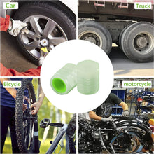 Tyre Valve Caps Luminous Glow Car Tire Air Stem Valve Cap Covers vaal cap ( 4 Pcs Mix Colour) the24kgal