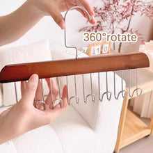 Space Saving 8 Hooks Wooden Hangers (1 Pc) the24kgal