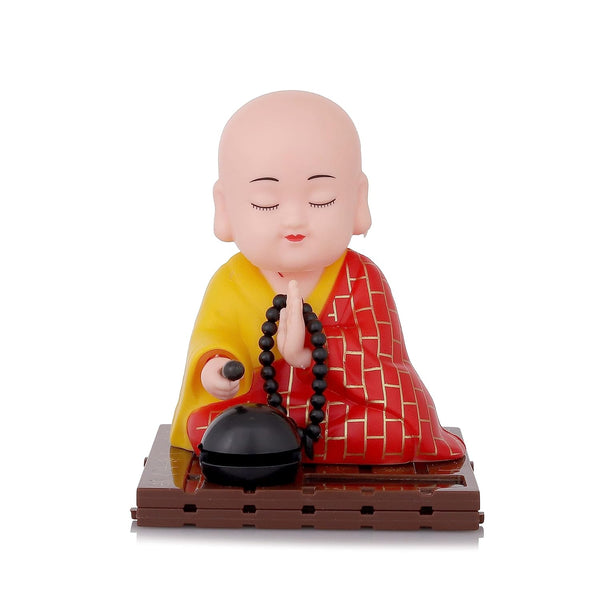 Solar Powered Sitting Buddha Statue,  Moving Head and Hand (1 Pc / Big) the24kgal