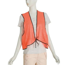Economy PVC Safety Vest – Soft Vinyl, Tie Closure, High Visibility the24kgal