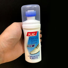White Shoe Brightener with Removal of Dirt and Whitening Function White Shoes Cleaner with Brush Head for Dirty Shoe Polish Natural Waxes (75 ML) the24kgal
