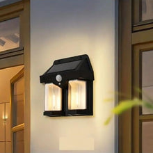 Outdoor Solar Wall Lamp Outdoor Waterproof High Quality Lamp Induction Garden Lamp Garden Villa Night Lamp Double Lamp Light (1 Pc) the24kgal