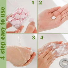 Mini Portable Travel Soap Paper Sheets Flower Shape (100 Pcs Set Approx / Mix Color) the24kgal