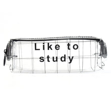 Transparent Pencil Pouch With Zipper (1 Pc) the24kgal