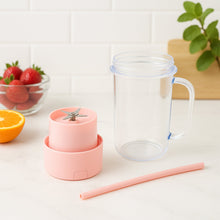 Portable Crusher Juicer With Handle & Straw, USB Rechargeable Multi Blades (420 ML) the24kgal