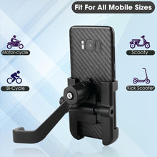 Full Metal Body Bike & Scooty 360 Degree Rotating Mobile Holder Stand for Bicycle, Motorcycle, Scooty for Maps and GPS Navigation Fits All Smartphones (1 Pc) the24kgal
