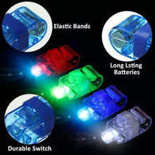 Light up Finger Tips, Clear Mini Rings, LED Glow Ring with Elastic Band (1 Pc) the24kgal