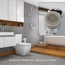 Splash Faucet Filter – 180° Rotating Sprayer, Double O-Ring, Movable Water-Saving Sink Aerator Extender (Loose) the24kgal