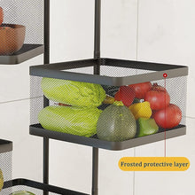 Metal High Quality Kitchen Trolley Kitchen Organizer Items and Kitchen Accessories Items for Kitchen Rack Square Design for Fruits & Vegetable Onion Storage Kitchen Trolley with Wheels (3 Layer) the24kgal