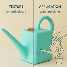 2 Litre Heavy-Duty Plastic Gardening Watering Can with Long Spout & Ergonomic Handle the24kgal